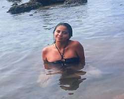 She enjoys swimming in her free time.